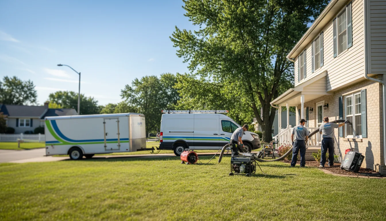 Flooded Basement Restoration And Cleanup With Repair in Adena, OH near me